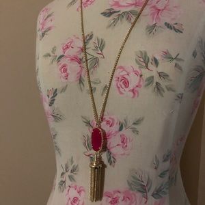 Kendra Scott Everly Necklace in Pink Agate